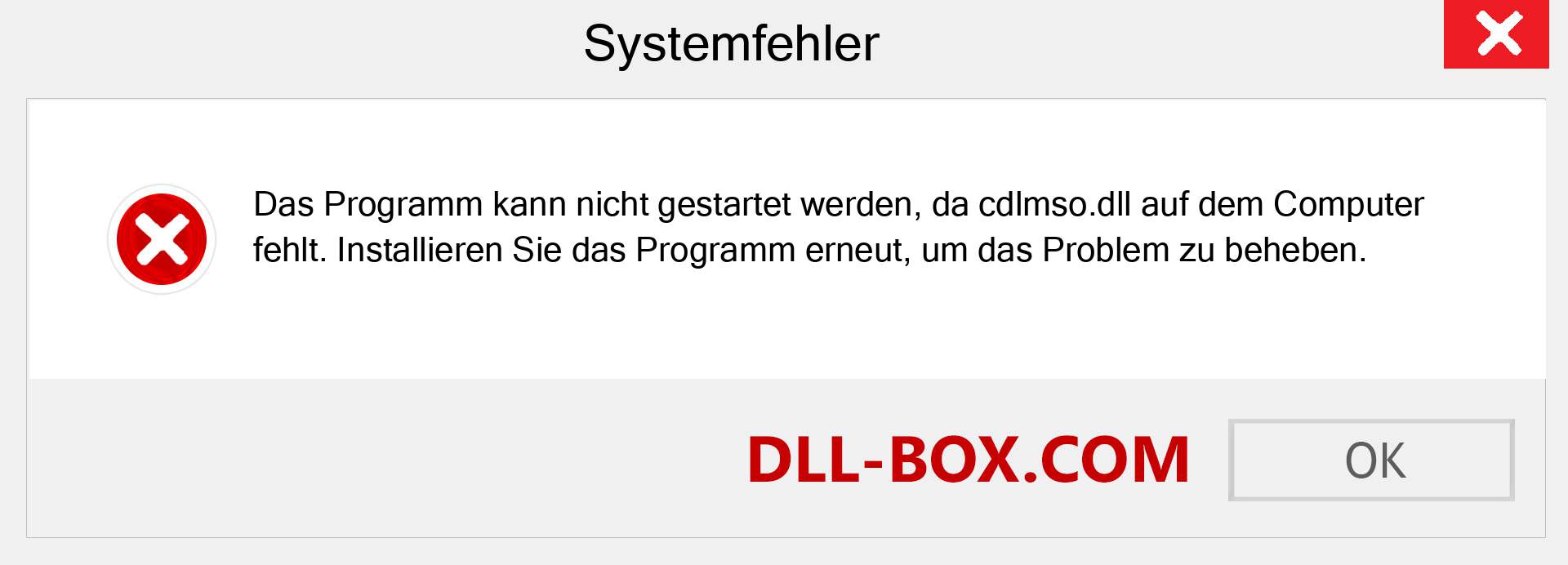 cdlmso.dll-Datei fehlt?. Download für Windows 7, 8, 10 - Fix cdlmso dll Missing Error unter Windows, Fotos, Bildern